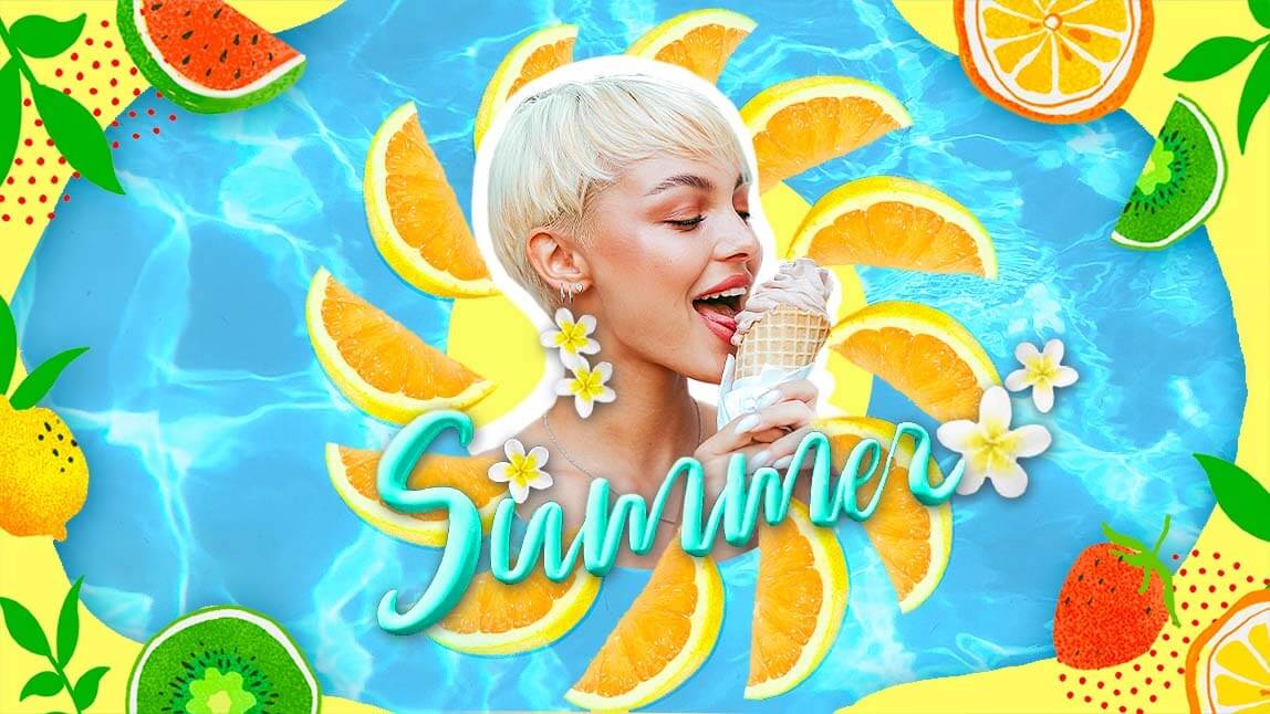 Sommerbilder für WhatsApp mit YouCam Perfect