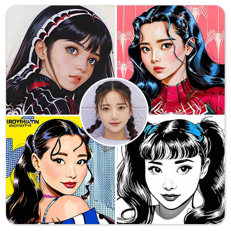 Create cool comic style photos of yourself