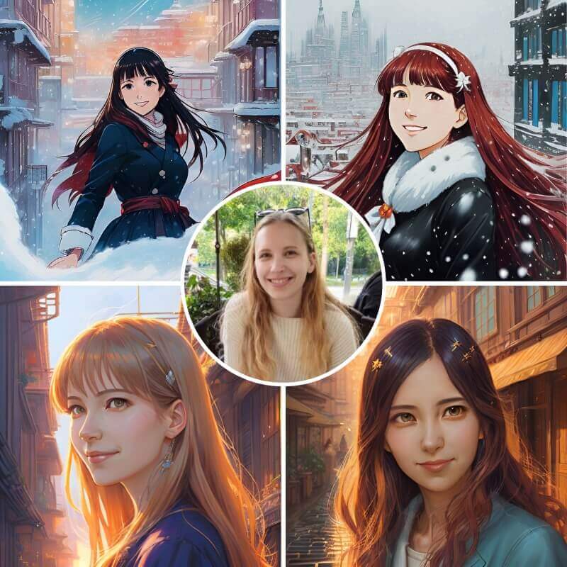 Create cool anime style photos of yourself
