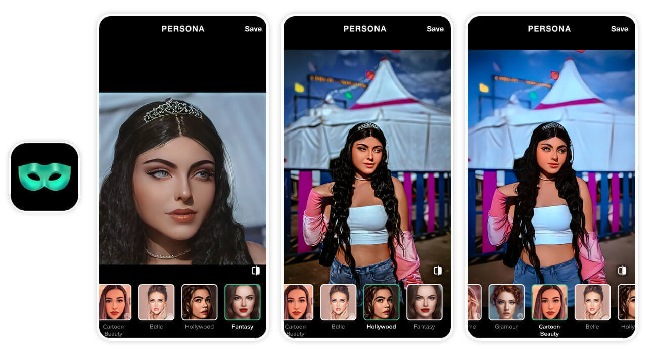 Try the quick cartoon creator with Persona beauty camera app