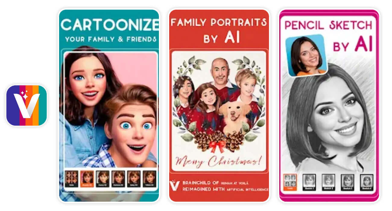 Try 3D and Disney cartoon styles using Voilà AI app