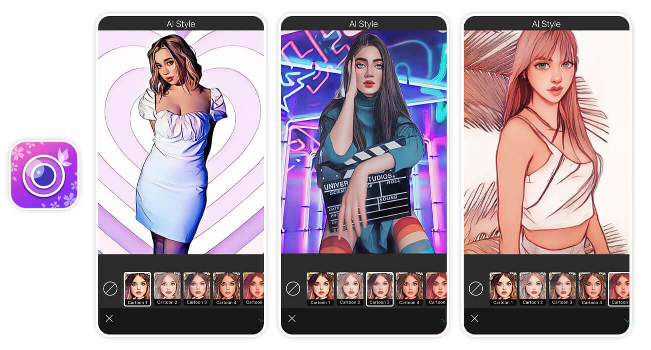 Try the AI Photo Editor & Cartoonizer with YouCam Perfect App