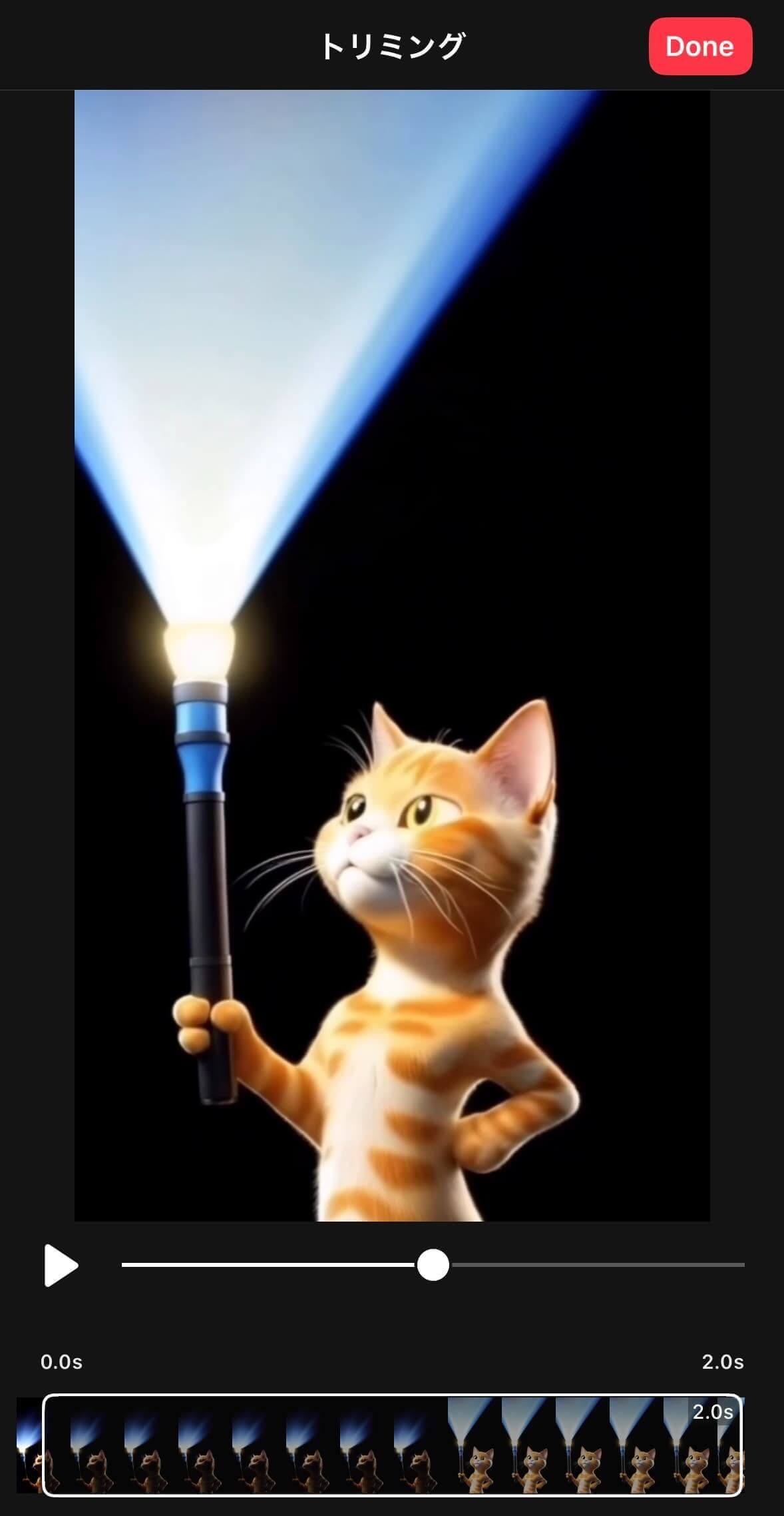 動画をトリミング 動画をトリミング