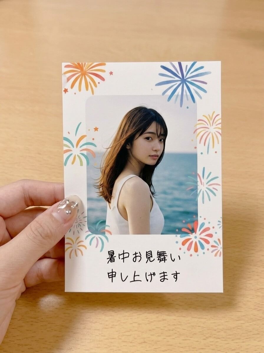 印刷したポストカード風