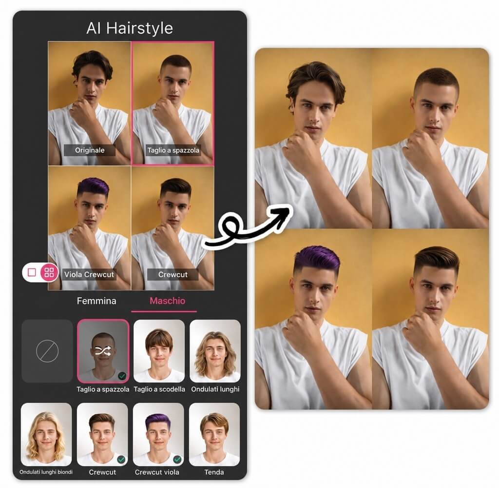 Come Utilizzare il Filtro Buzz Cut di YouCam Perfect Come Utilizzare il Filtro Buzz Cut di YouCam Perfect