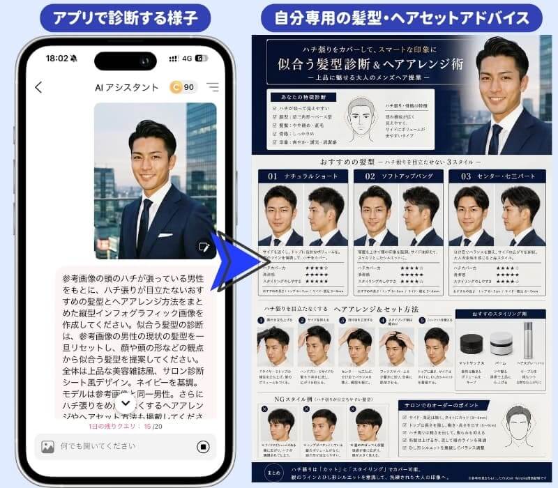 ハチはりさんのための髪型アドバイス ハチはりさんのための髪型アドバイス
