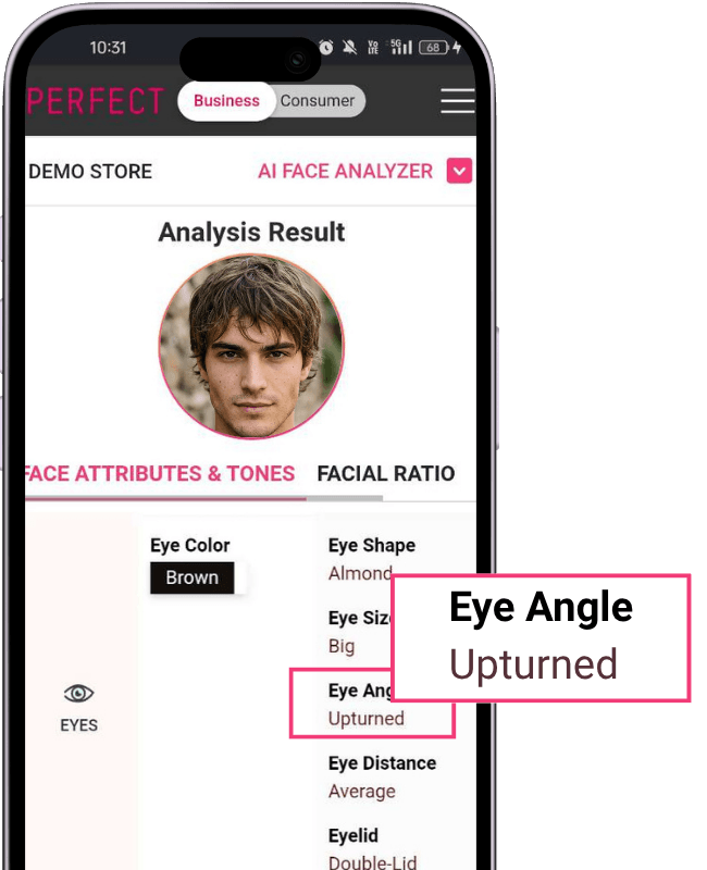 hunter eyes-face analyzer result hunter eyes-face analyzer result