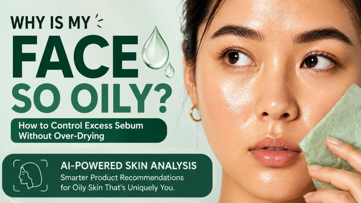 Why Is My Face So Oily? How to Control Excess Sebum Without Over-Drying