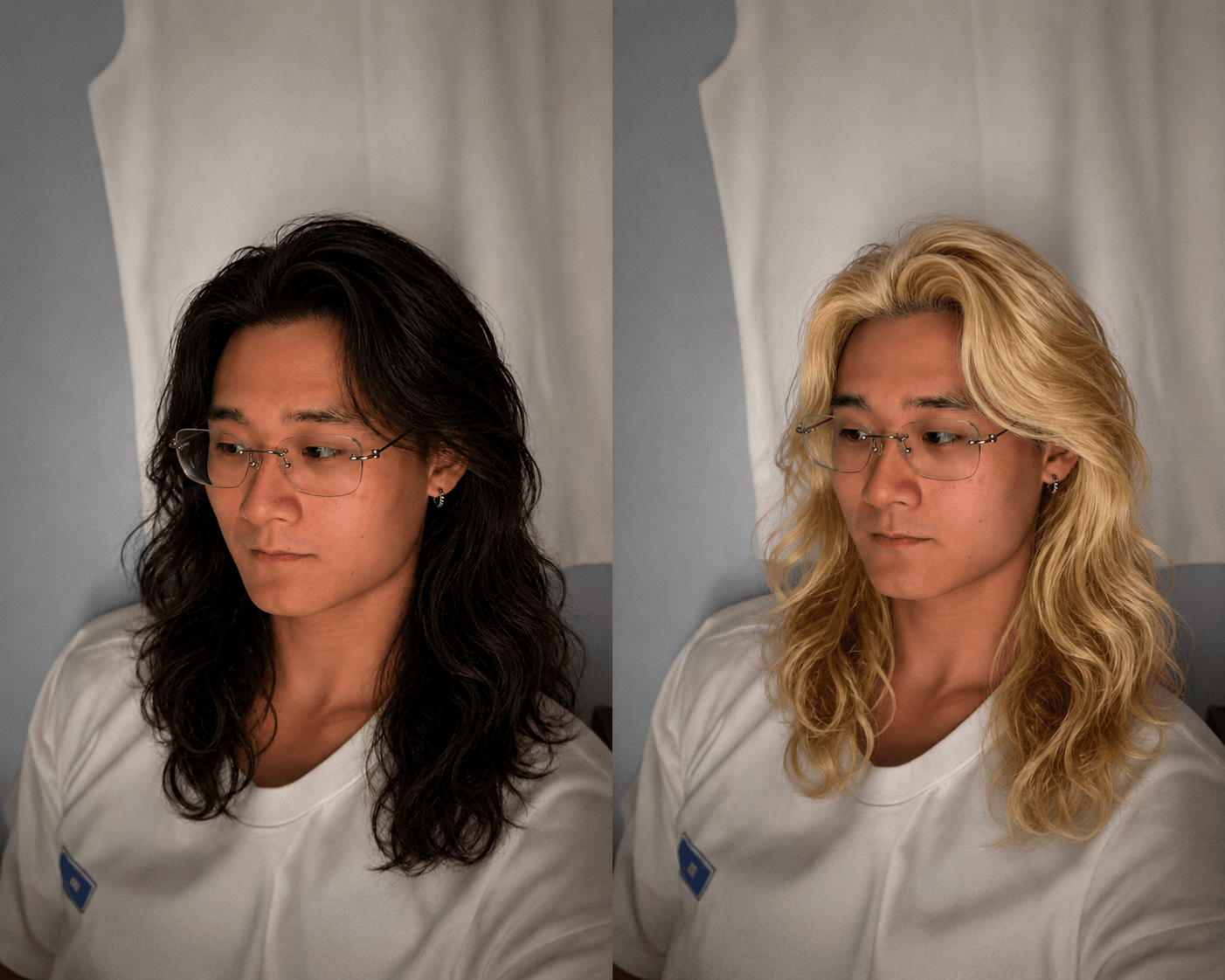 Realistic Blonde Long Wavy Display