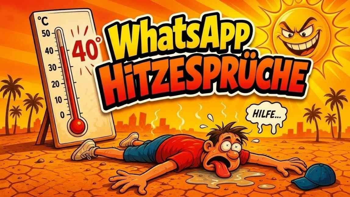 WhatsApp-Hitzesprüche: Lustige Sprüche und Bilder für heiße Tage