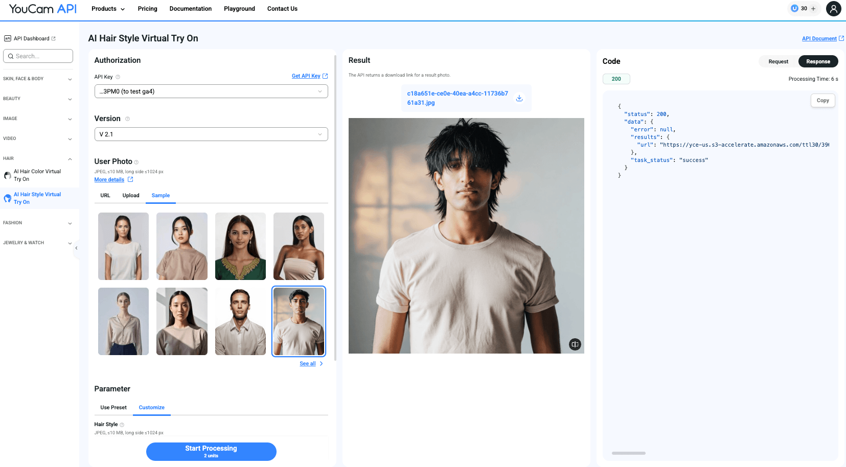 Build your own website with YouCam API Build your own website with YouCam API