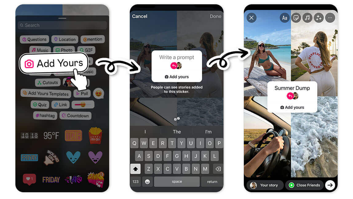 Aggiungi Sticker ai Tuoi Summer Dump
