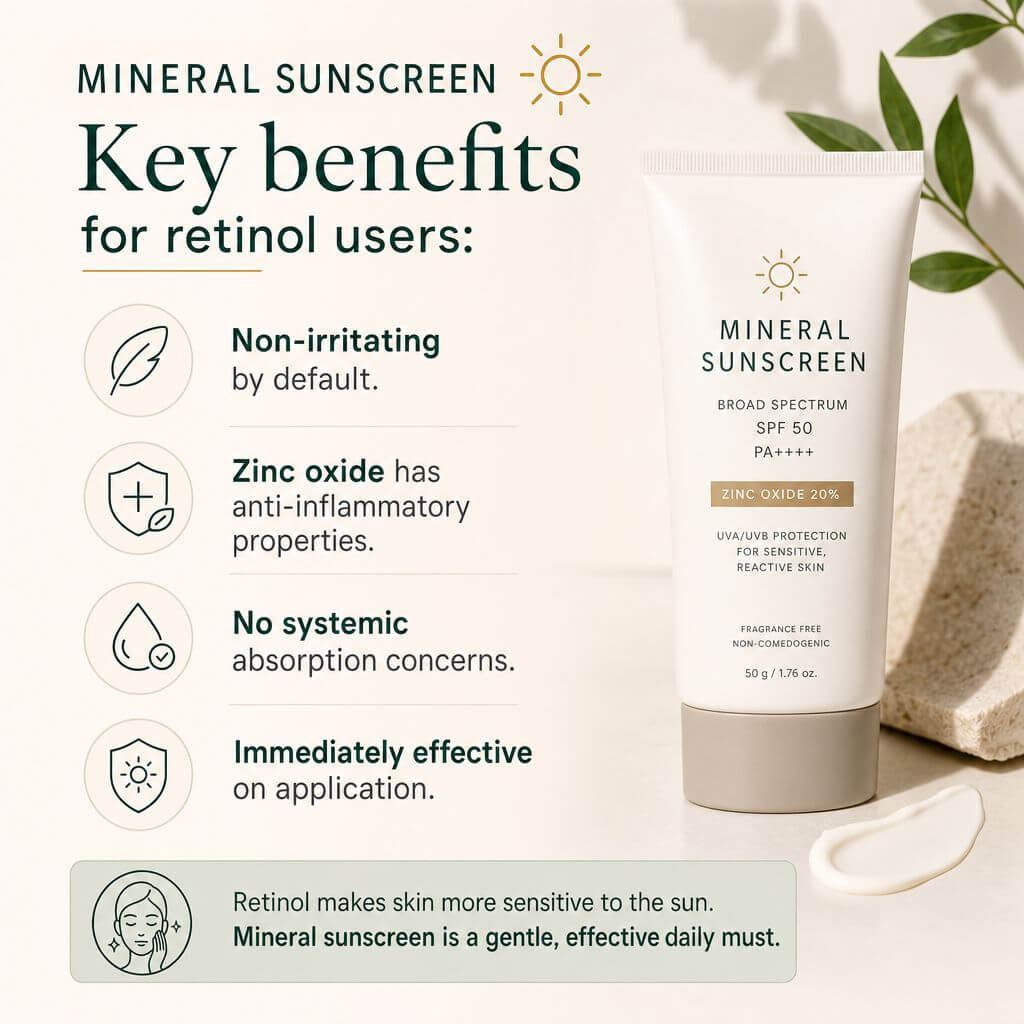Mineral vs. Chemical Sunscreen: Which Is Better for Retinol Users?