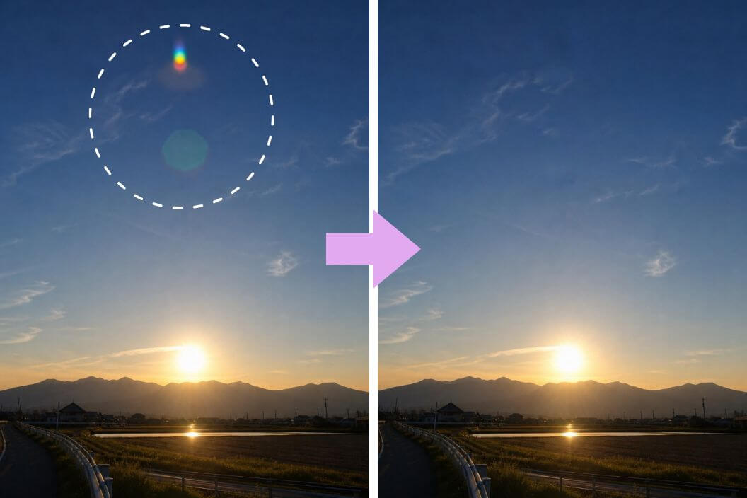 『Snapseed』で写真加工したビフォーアフター