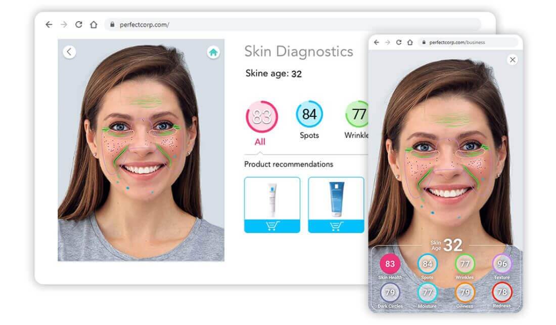 Analizador de piel con IA para experiencias digitales de skincare y recomendaciones personalizadas