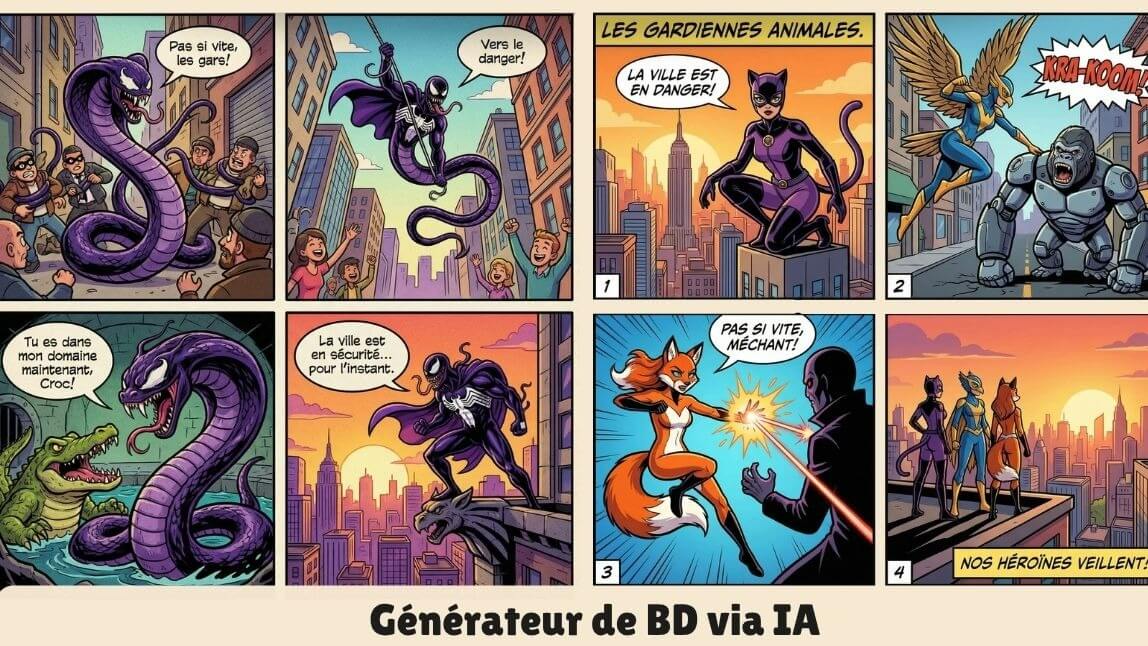 Générateur de BD IA en ligne et application