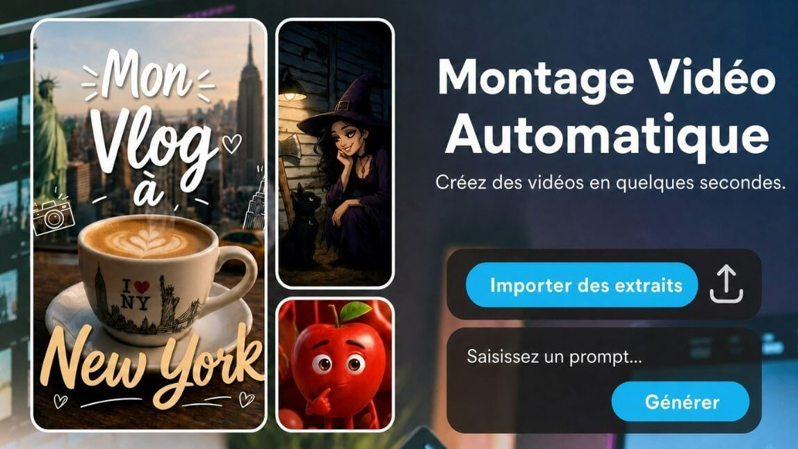 éditeur vidéo IA : montage vidéo IA automatique intelligent