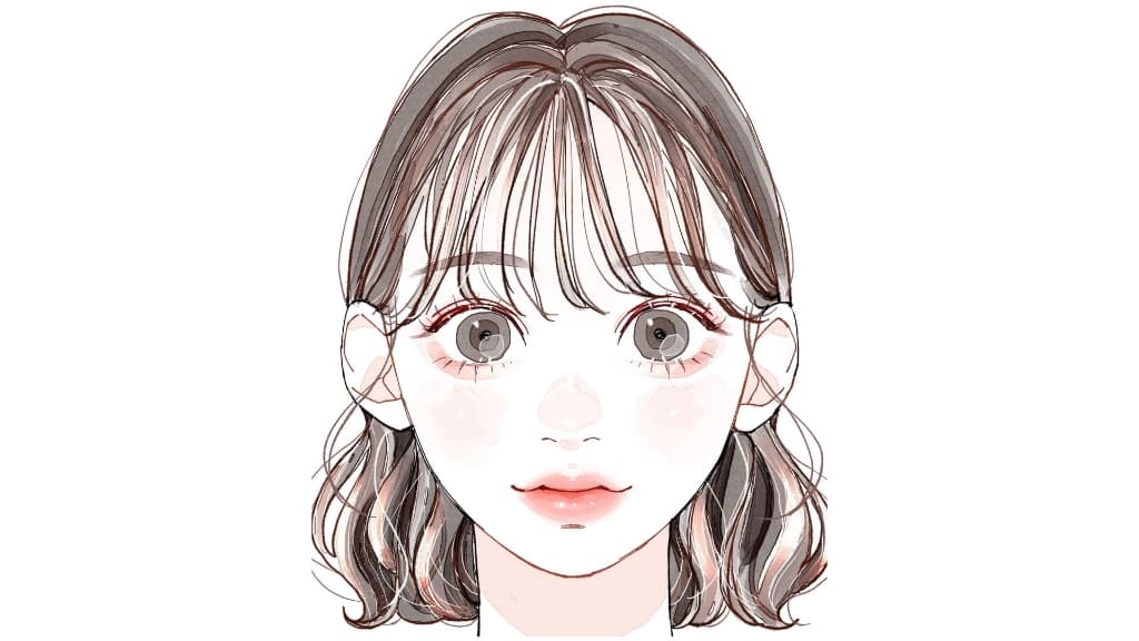 目、鼻、口が大きい? 目、鼻、口が大きい?