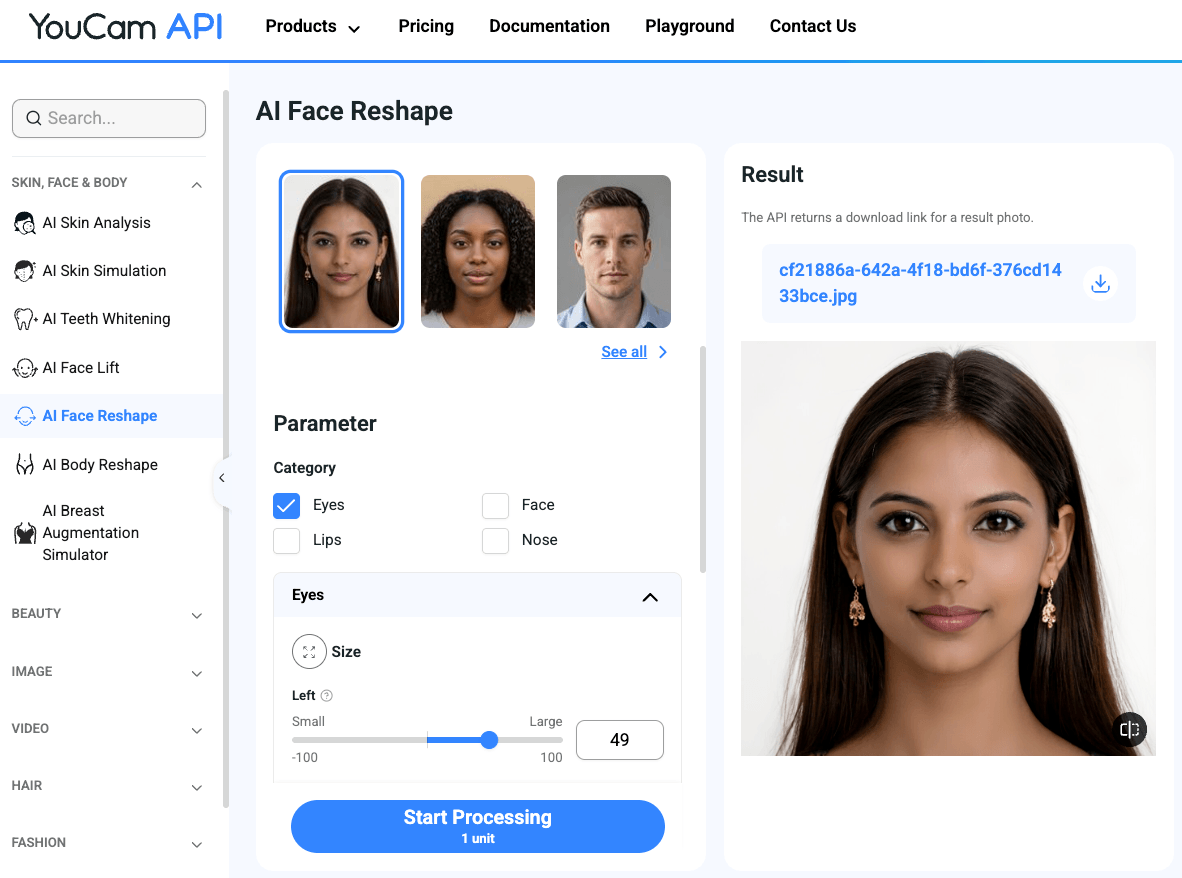 Eye Reshape API