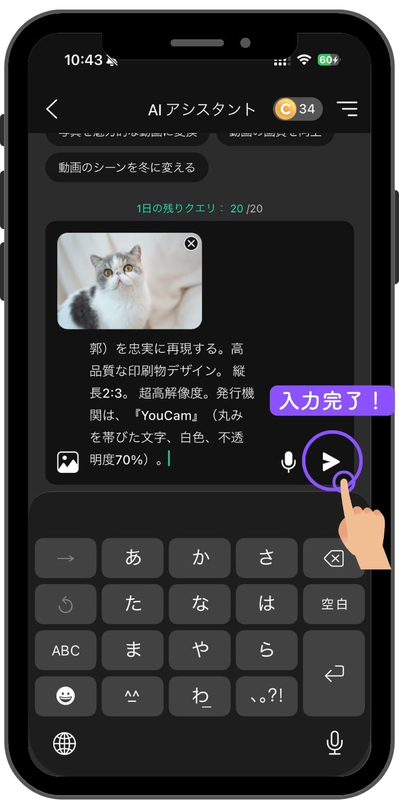 証明写真ガイドラインプロンプトを入力する 証明写真ガイドラインプロンプトを入力する