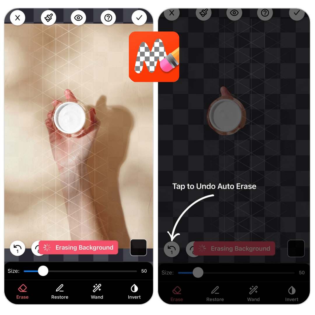 Background Remover App: MagicEraser Free background remover app for iPhone