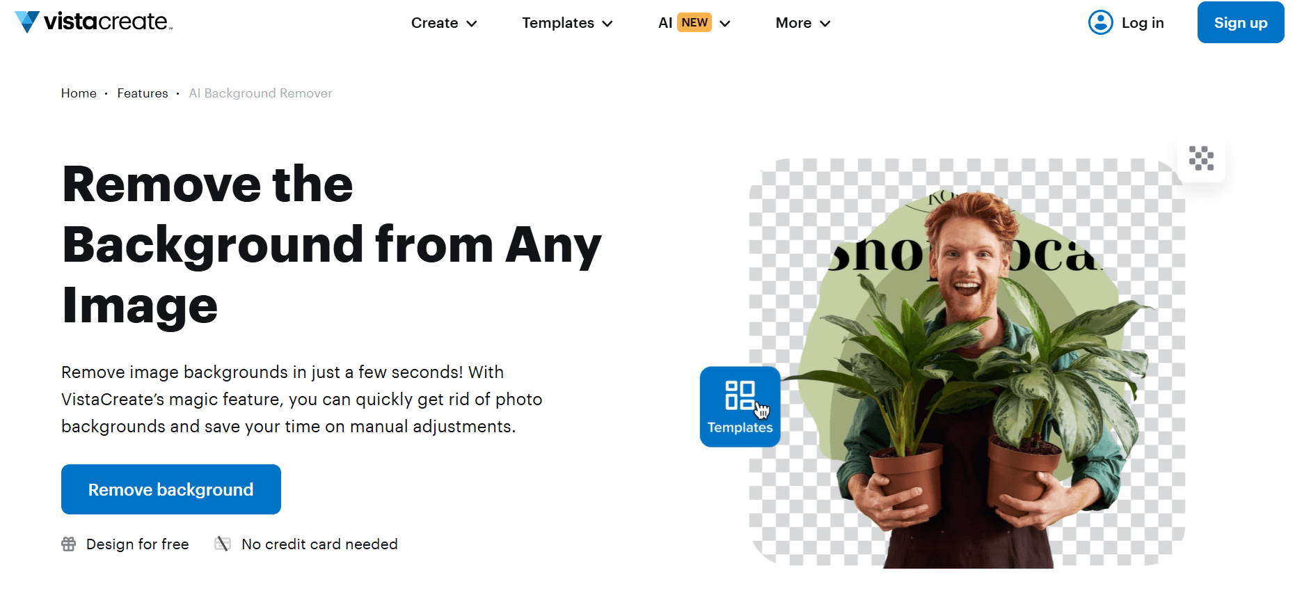 VistaCreate: AI Background Remover