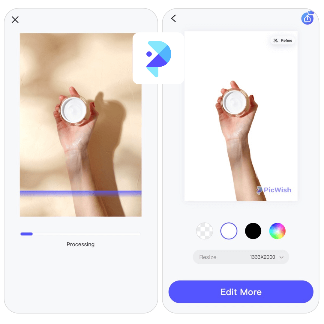 Background Remover App: Picwish Free background remover app for iPhone