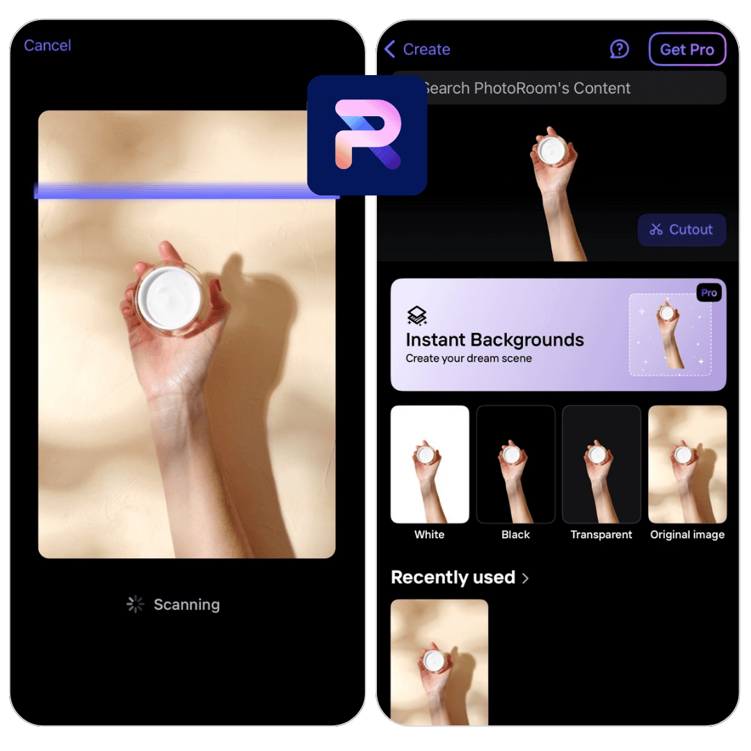 Background Remover App: PhotoRoom Free background remover app for iPhone