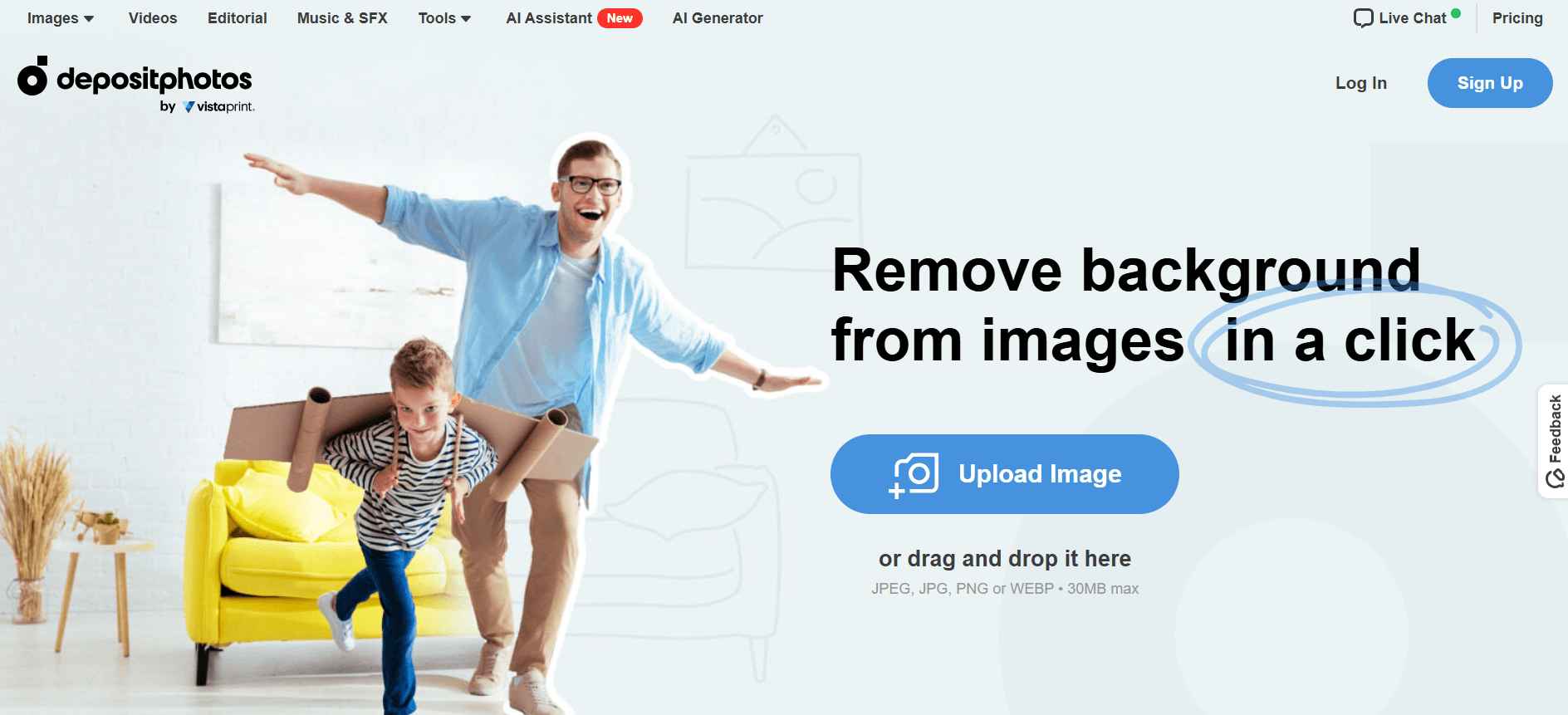 DepositPhotos: AI Background Remover