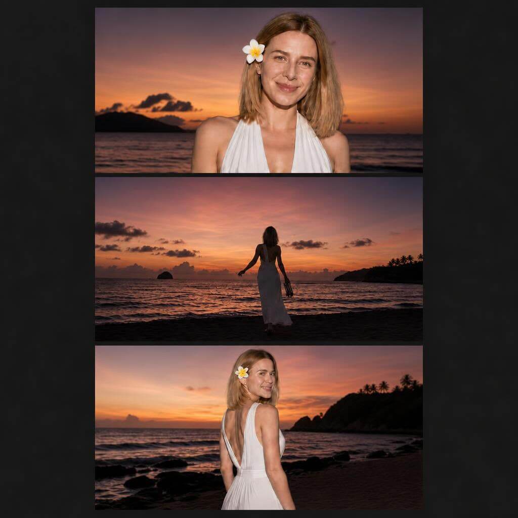 Foto de atardecer creada con inteligencia artificial usando YouCam AI Pro