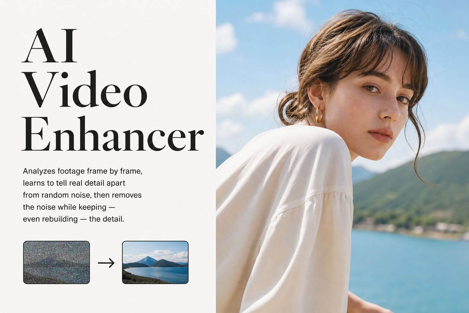 AI video enhancer analyzes footage frame by frame AI video enhancer analyzes footage frame by frame