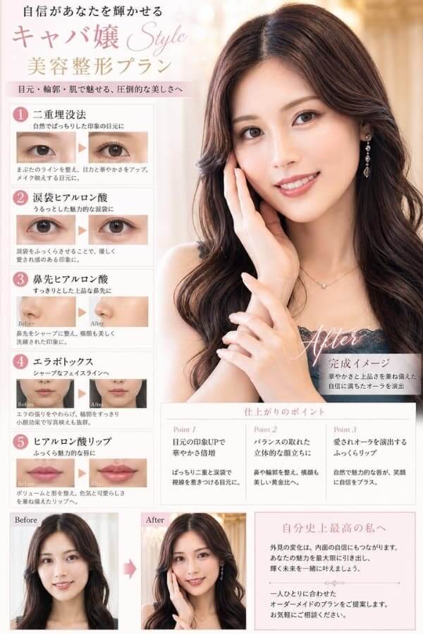 どこを整形すればいいか診断レポート画像