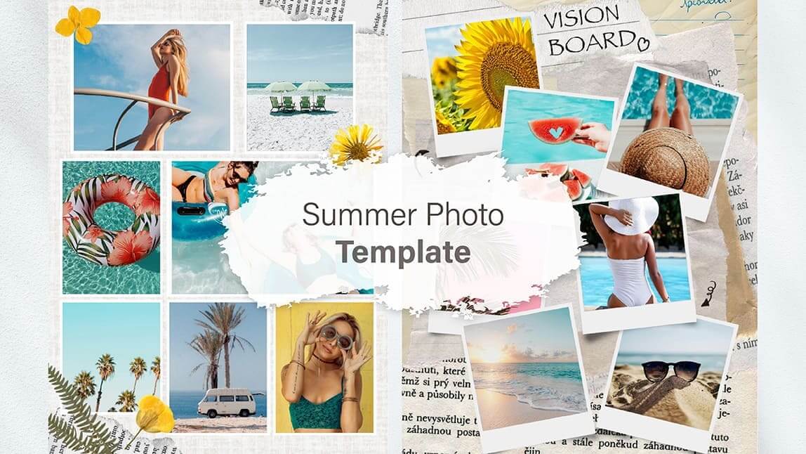 Les meilleurs modèles de collages photo d’été pour faire briller vos souvenirs