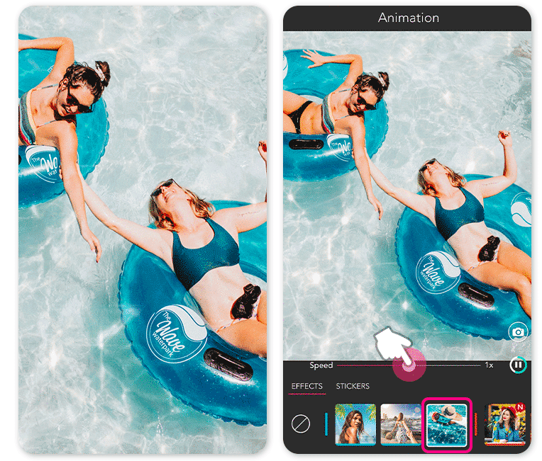 Filtre photo et effet photo d'été dans YouCam Perfect