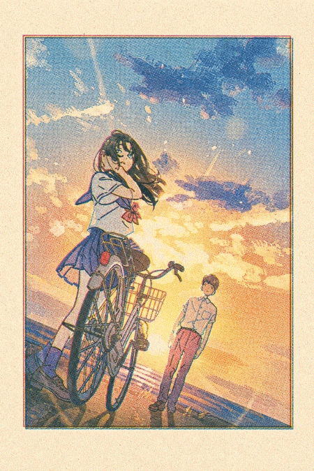 レトロな紙に印刷したような写真加工 レトロな紙に印刷したような写真加工