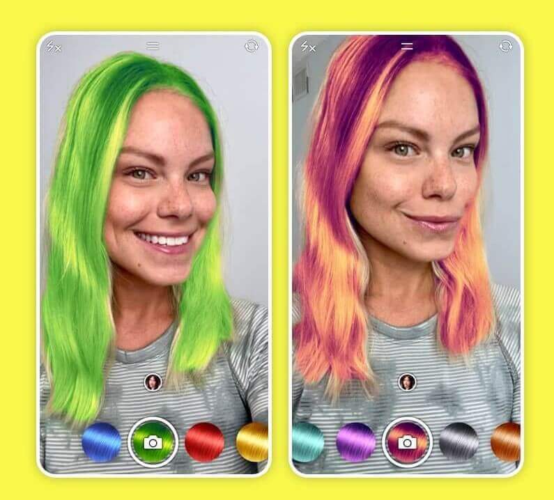 app para cambiar de color de cabello