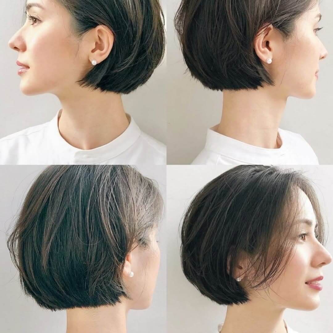 50代の大人可愛いショートボブ 50代の大人可愛いショートボブ