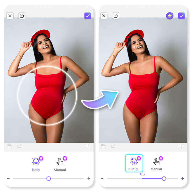 Pretty Up : application retouche corps gratuit / body editor