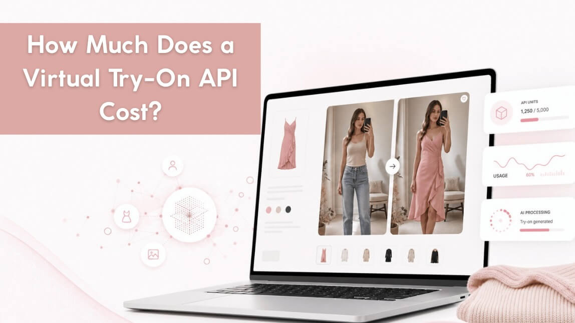 Virtual try-on API shown in an ecommerce clothing try-on experience