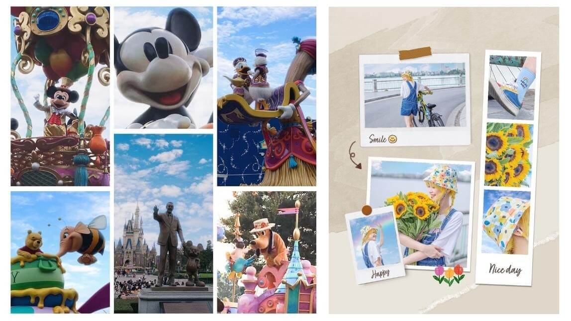 複数の写真を1枚にまとめる
