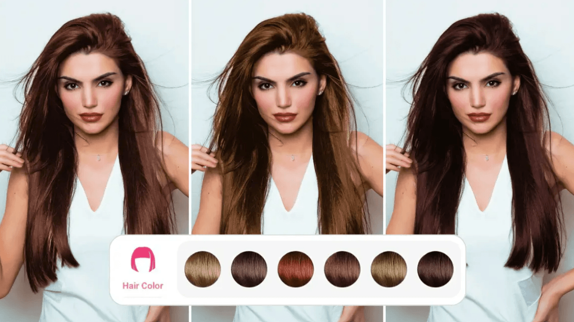 Filtre couleur cheveux brun marron