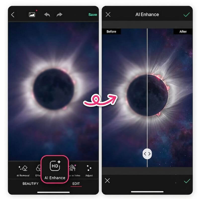Prendre photo eclipse solaire : astuce de retouche photo