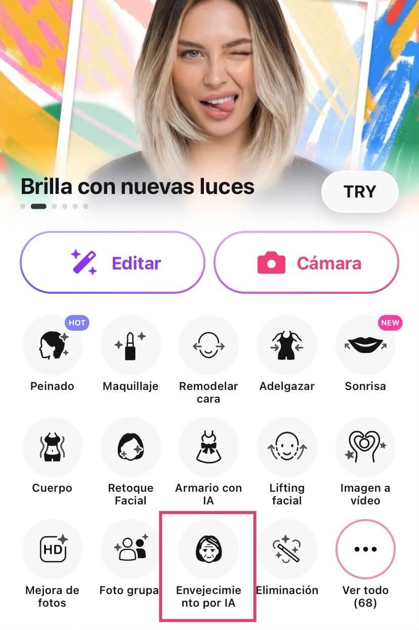 App con filtro de viejito con IA App con filtro de viejito con IA