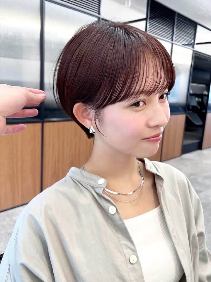 30代ママさん向き丸みショートヘアスタイル 30代ママさん向き丸みショートヘアスタイル