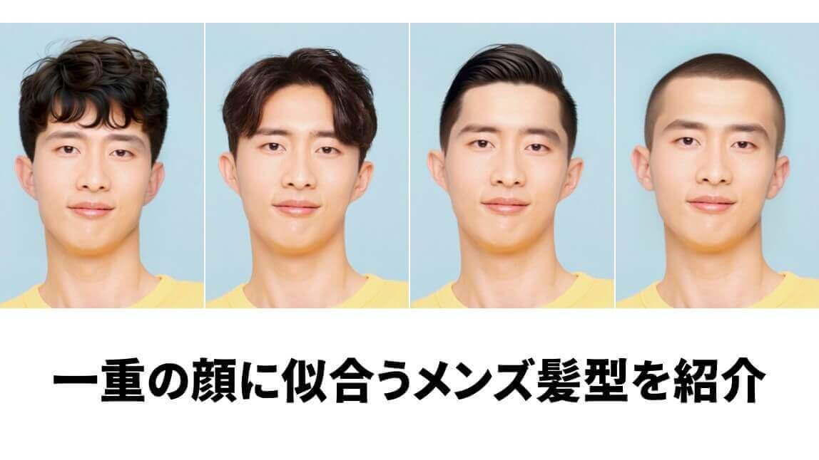 一重似合う髪型メンズ