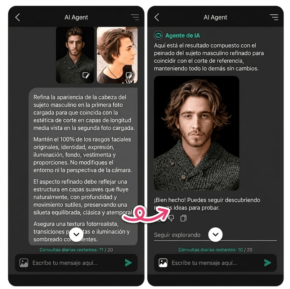 Solo sube una foto clara tuya para probar cortes de cabello clásicos para hombre. Prueba cortes de cabello de caballero en tiempo real usando la herramienta de prueba con IA.