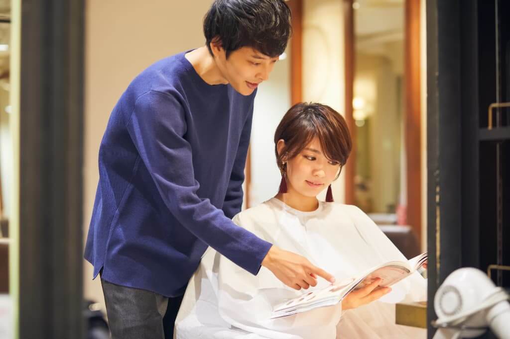自分のなりたいイメージの画像を見せる