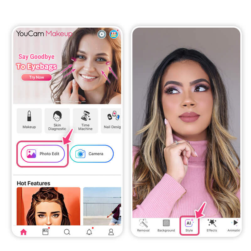 Sube tu foto y empieza a editar tu selfie Sube tu foto y empieza a editar tu selfie