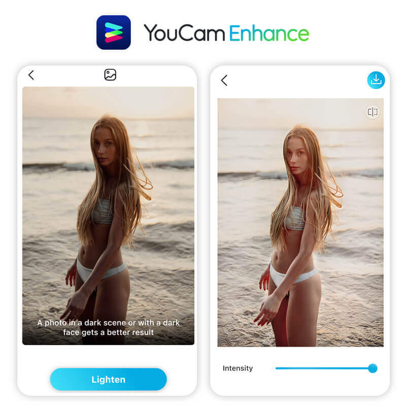 Lighten the photo with AI to make it clearer Lighten the photo with AI to make it clearer
