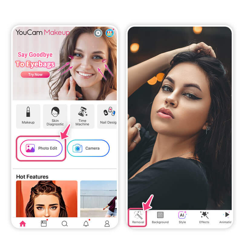 Choose a photo to edit hairline with removal tool Choose a photo to edit hairline with removal tool